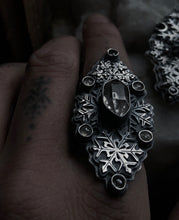 Load image into Gallery viewer, Snowflake ring size 7~ Necklace OPTION