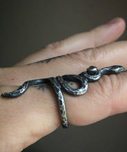 Load image into Gallery viewer, Diamond Serpent Ring ~Sz 5.75-6